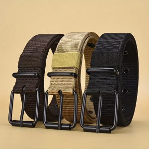 Fashion Woven Nylon All-matching Men’s Pants Belt